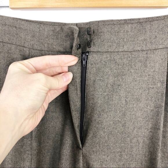 New  Akris Punto Maiko Pleated Flattering High Waisted 100% Wool Trousers Pants - Picture 7 of 16